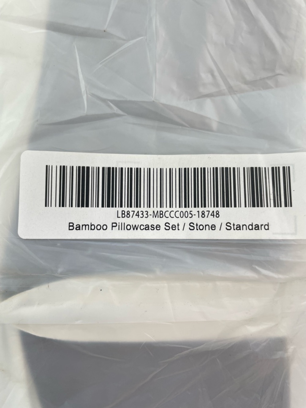 Quince Bamboo Pillowcase Set Stone Color Size Standard MSRP$55 NWT - Picture 5 of 5